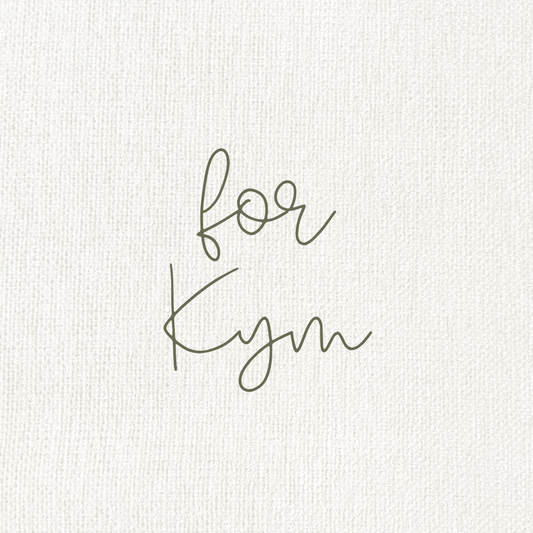 Custom for Kym