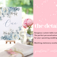 Table Numbers for Wedding | Dusty Blue Table Numbers | Wedding Decor