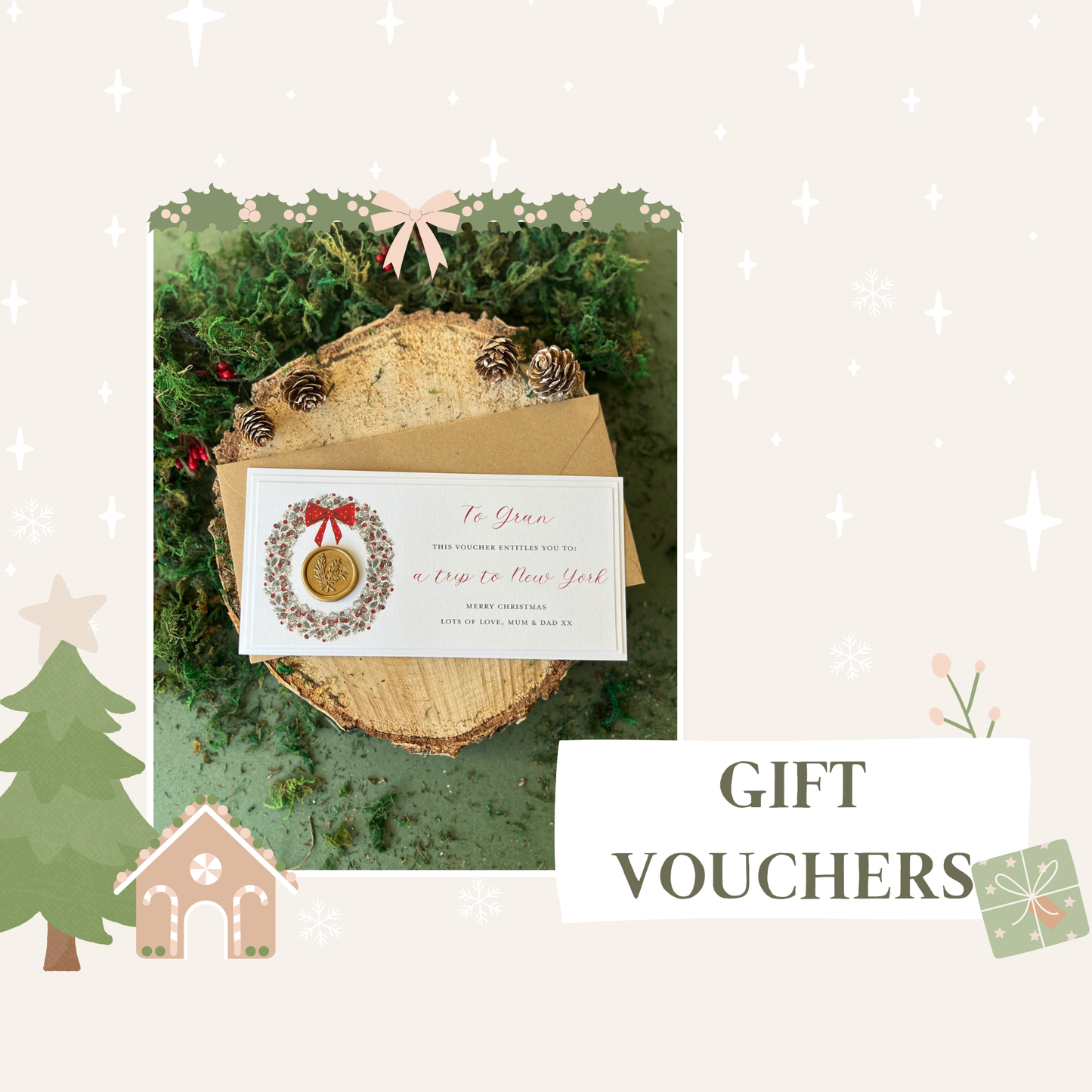 Wax Seal Personalised Gift Voucher