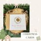 Rustic Wreath Personalised Christmas Card with Wax Seal