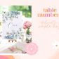 Table Numbers for Wedding | Dusty Blue Table Numbers | Wedding Decor