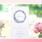 Wedding menu cards | Dusty blue wedding stationery | Menu cards for wedding table
