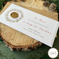 Wax Seal Personalised Gift Voucher