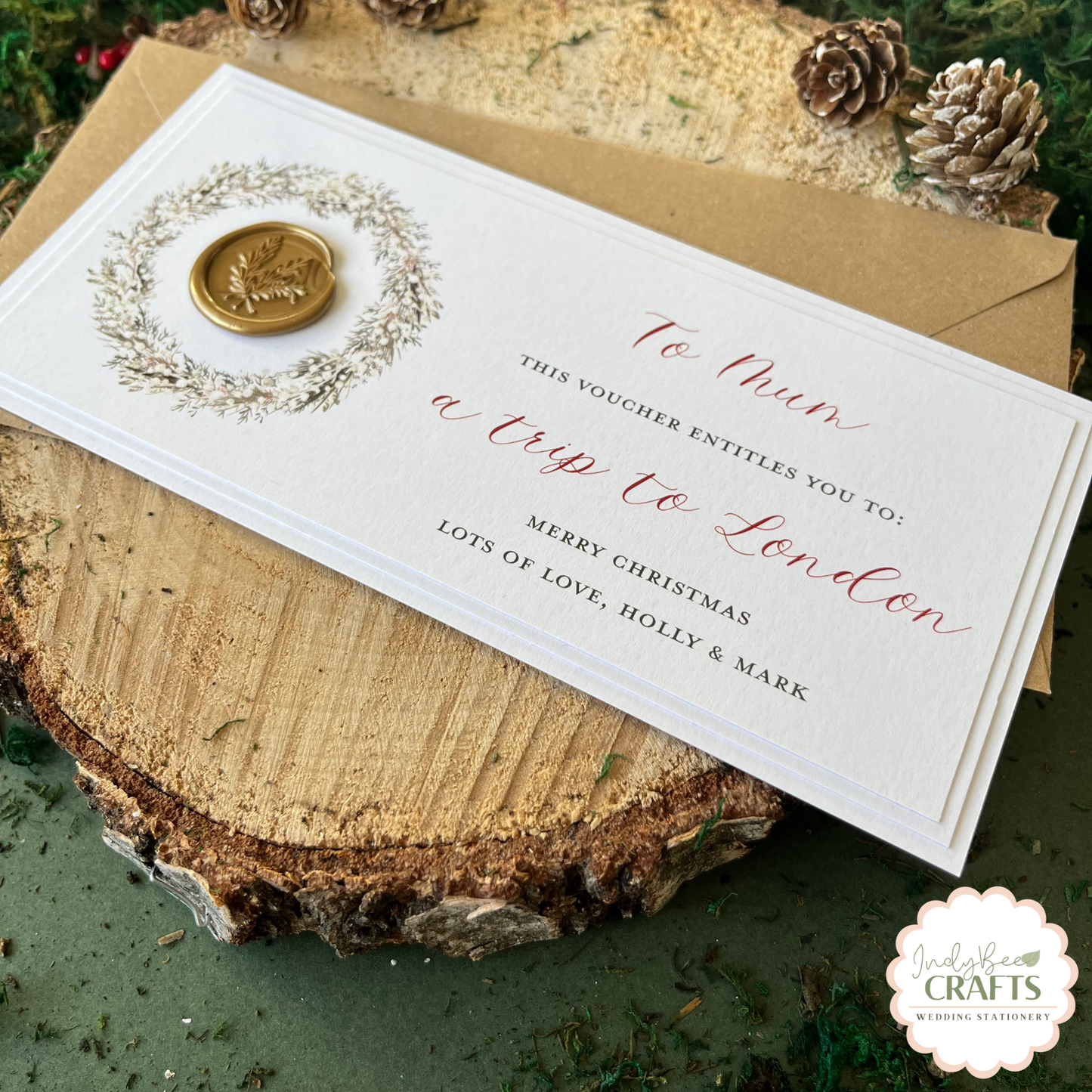 Wax Seal Personalised Gift Voucher