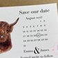 Highland Cow Save the Date Cards