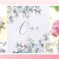 Table Numbers for Wedding | Dusty Blue Table Numbers | Wedding Decor