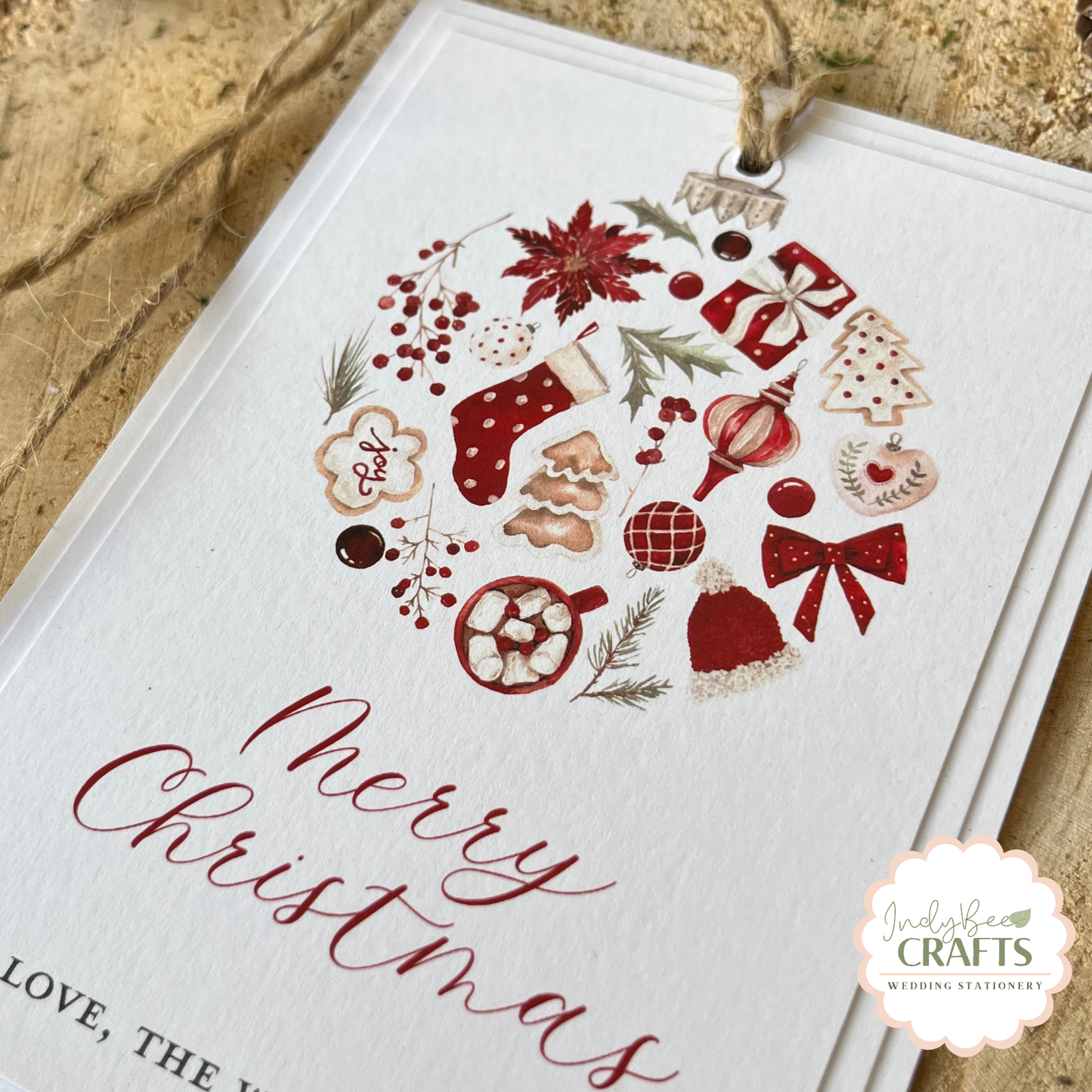 Large Christmas Tag, Rustic Christmas Tags