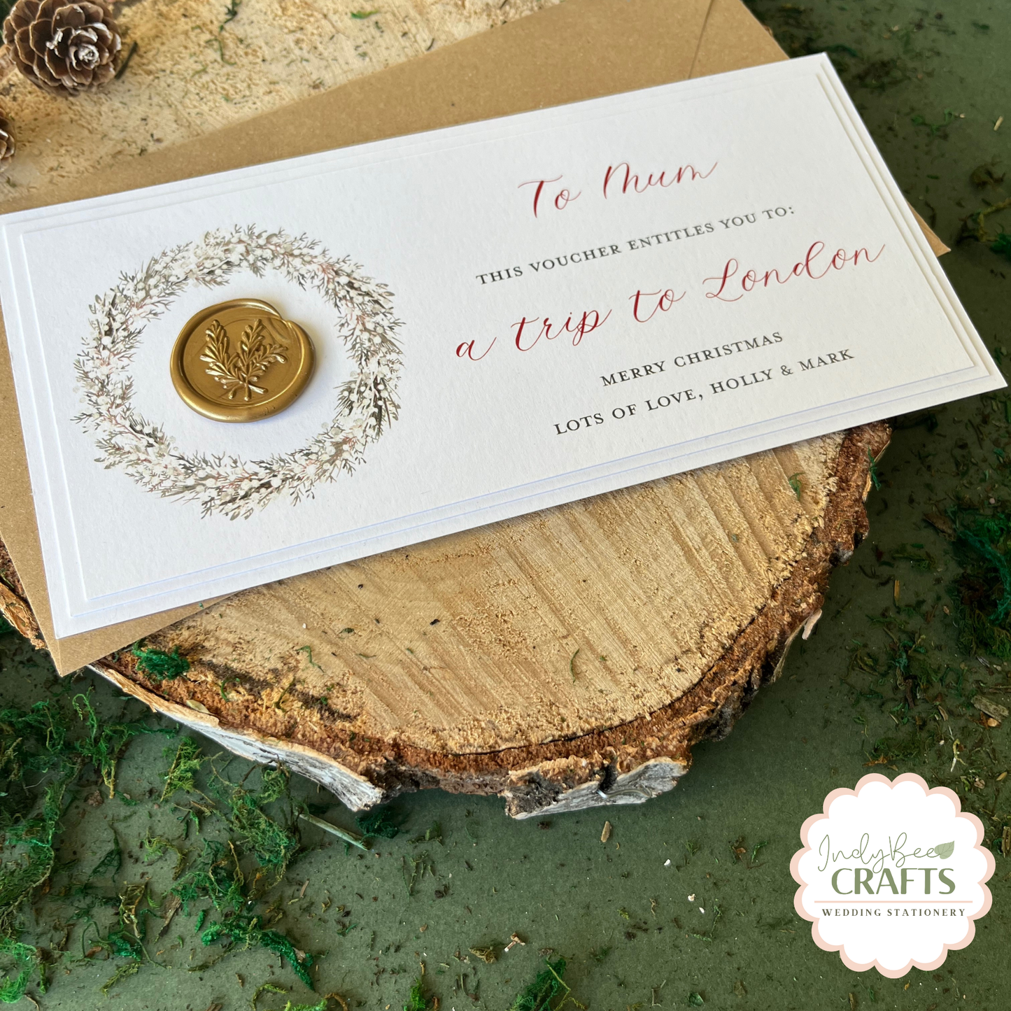 Wax Seal Personalised Gift Voucher