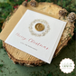 Rustic Wreath Personalised Christmas Card with Wax Seal