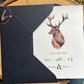 Scottish Stag Save the Date, Scottish Themed Wedding Invites, Rustic Wedding Stationery