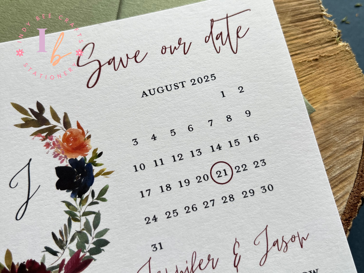 Calendar Save the Date Cards