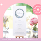 Wedding menu cards | Dusty blue wedding stationery | Menu cards for wedding table
