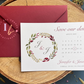 Burgundy Save the Date Cards, Rustic Wedding Invitations