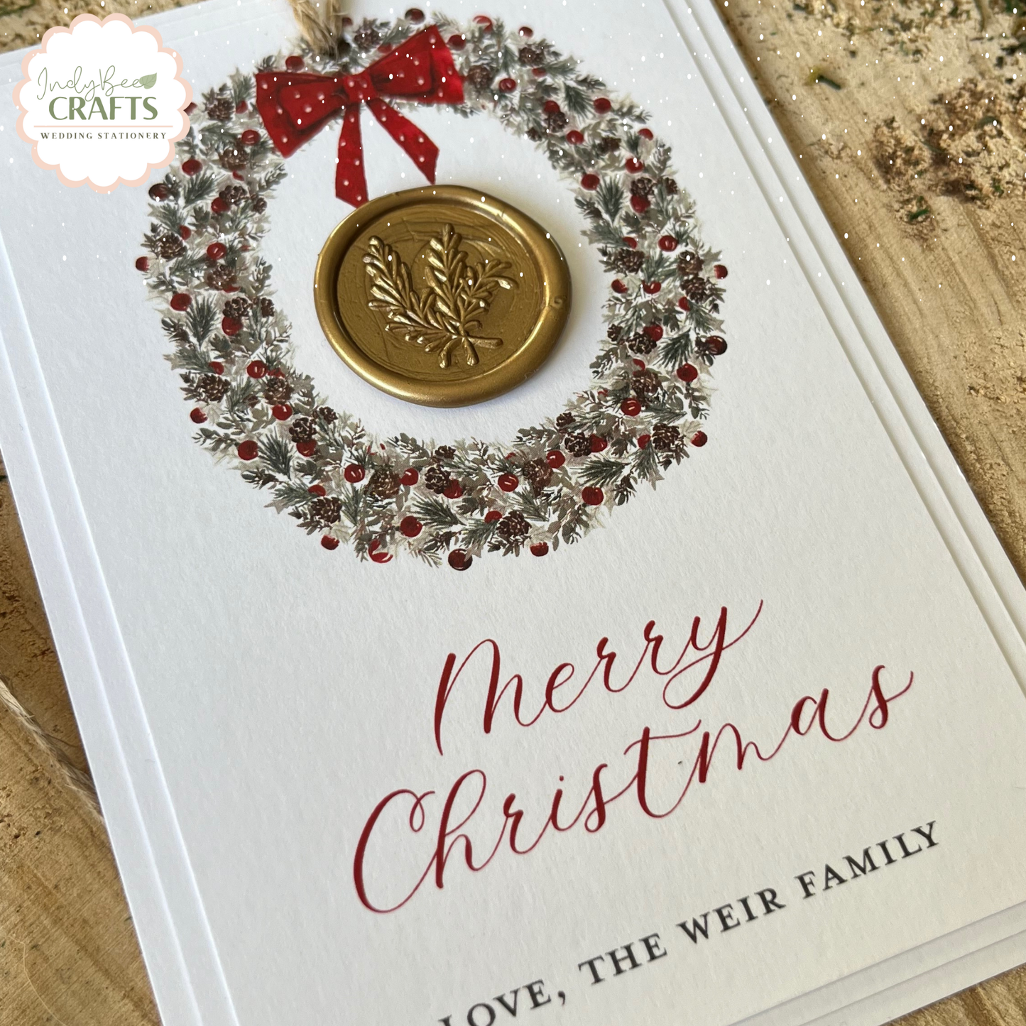 Large Wax Seal Rustic Gift Tag