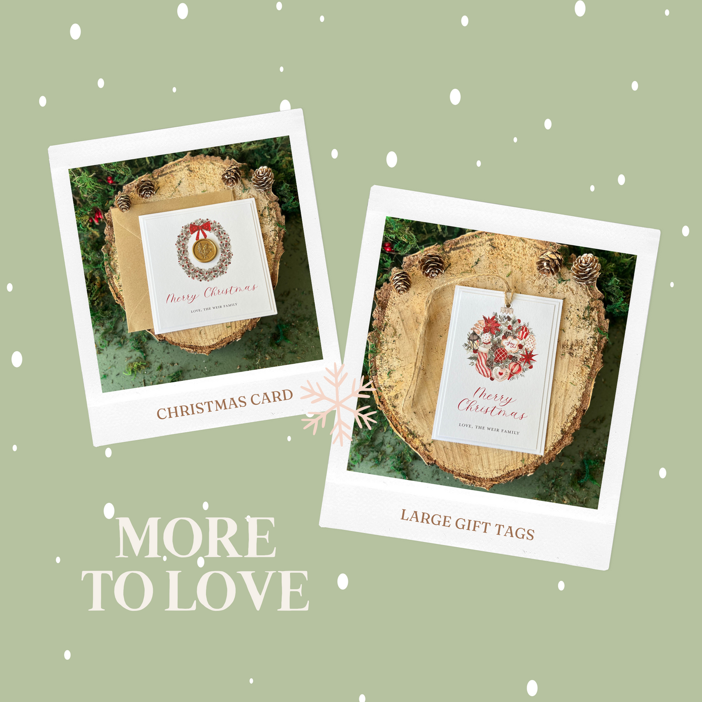 Large Wax Seal Rustic Gift Tag