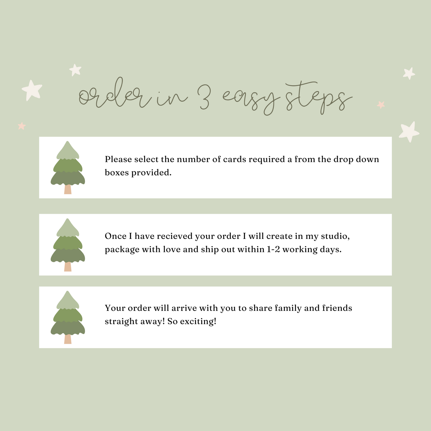 Personalised Bauble Christmas Card
