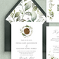 Eriska, green leaves wreath