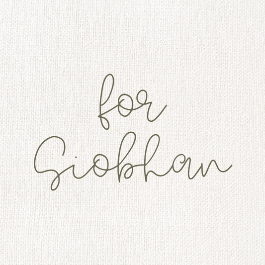 Custom for Siobhan
