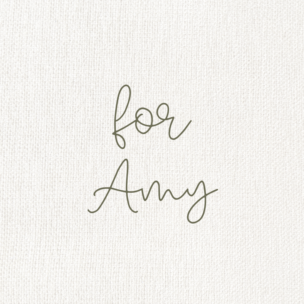 Custom for Amy