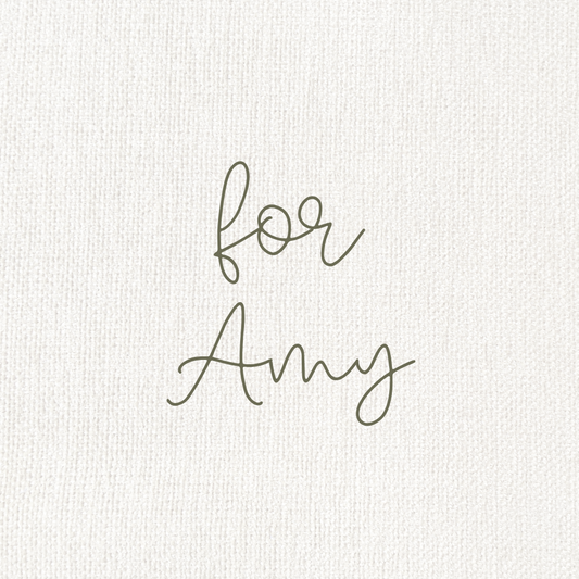 Custom for Amy