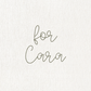 Custom for Cara