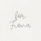Custom for Fiona & Mark