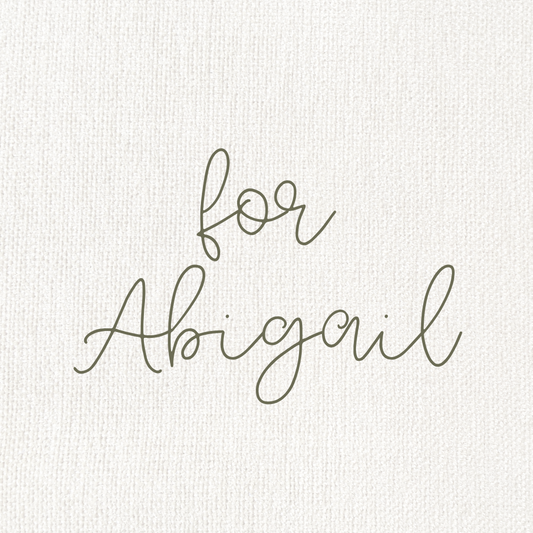Custom for Abigail & Mark