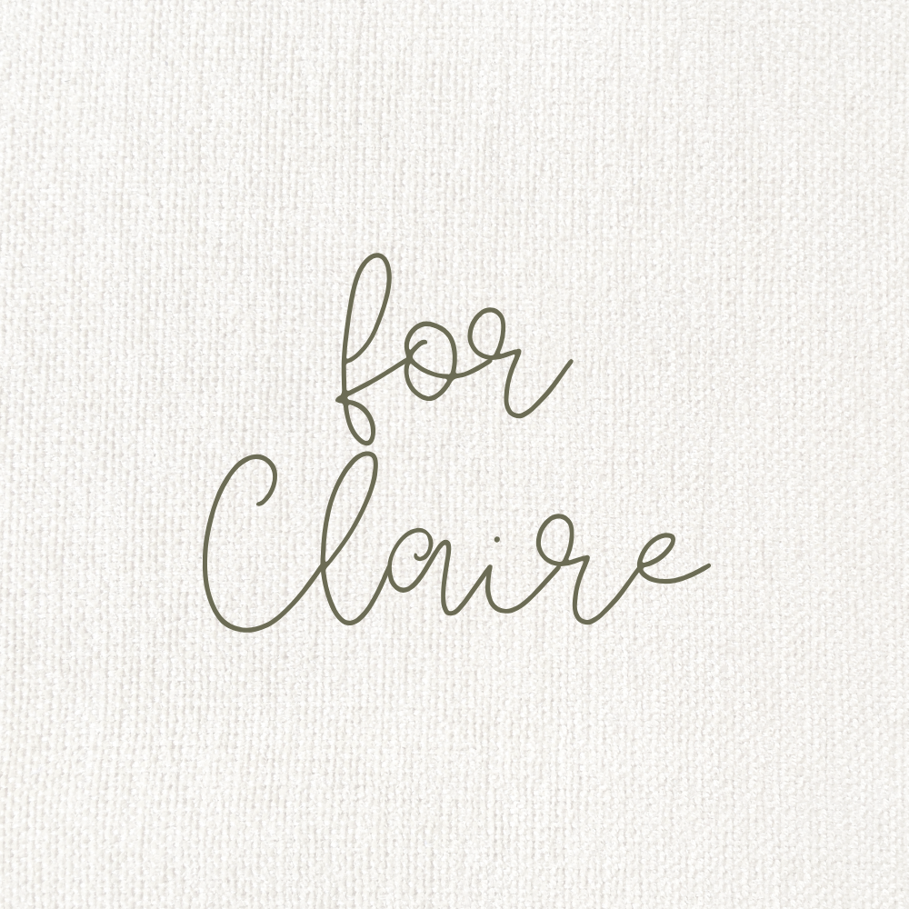 Custom for Claire- Order of Service