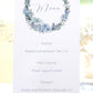 Wedding menu cards | Dusty blue wedding stationery | Menu cards for wedding table