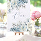 Table Numbers for Wedding | Dusty Blue Table Numbers | Wedding Decor