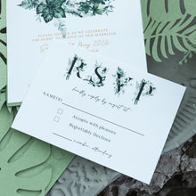 Load image into Gallery viewer, Tropical Paradise Wedding Invitation Set - Customisable Destination Elegance
