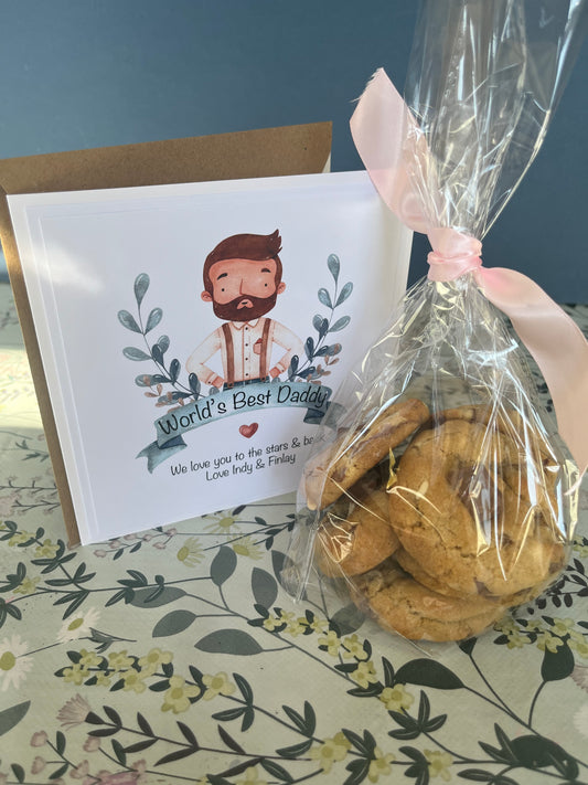 Fathers Day Card & Cookie Bundle