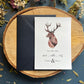Scottish Stag Save the Date, Scottish Themed Wedding Invites, Rustic Wedding Stationery