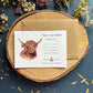 Highland Cow Save the Date Cards