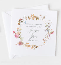 Load image into Gallery viewer, Personalised &#39;On Your Wedding Day&#39; Card
