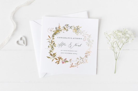 Personalised 'On Your Wedding Day' Card