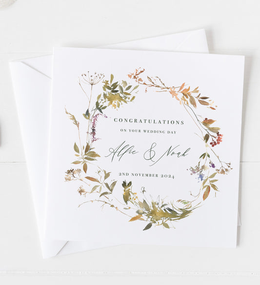 Personalised 'On Your Wedding Day' Card
