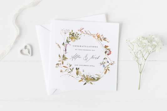 Personalised 'On Your Wedding Day' Card