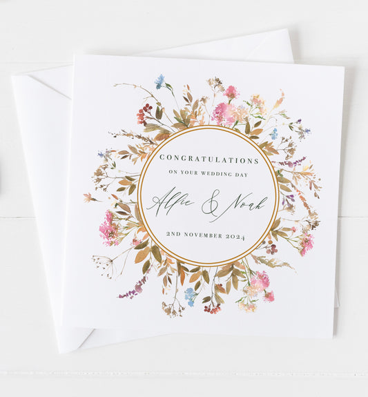 Personalised 'On Your Wedding Day' Card