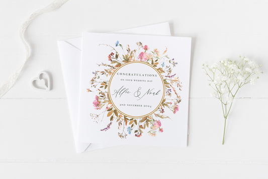 Personalised 'On Your Wedding Day' Card