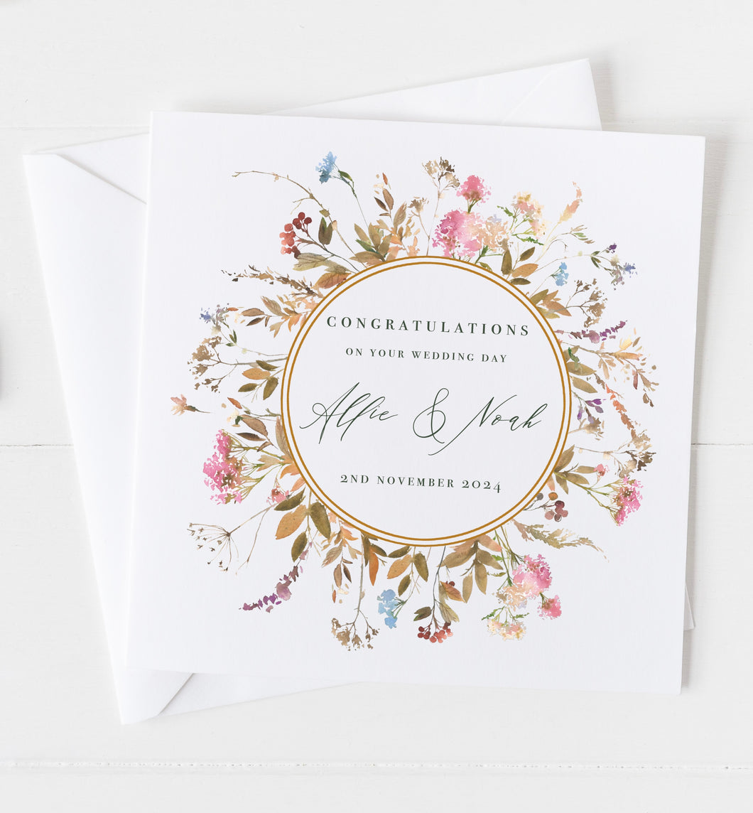Personalised 'On Your Wedding Day' Card