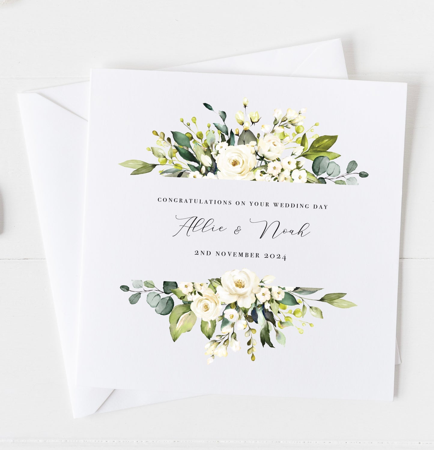 Personalised 'On Your Wedding Day' Card