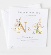 Load image into Gallery viewer, Personalised &#39;On Your Wedding Day&#39; Card
