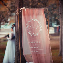 Load image into Gallery viewer, Frosted Acrylic Welcome to our Wedding Sign
