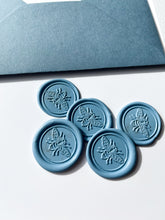 Load image into Gallery viewer, Concertina fold dusty blue wedding invitation set
