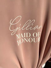 Load image into Gallery viewer, Personalised Bridal Ruffle Robe
