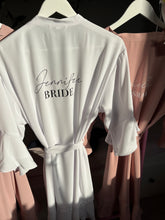 Load image into Gallery viewer, Personalised Bridal Ruffle Robe
