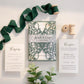 Soft Emerald Green Gatefold Wedding Invitation