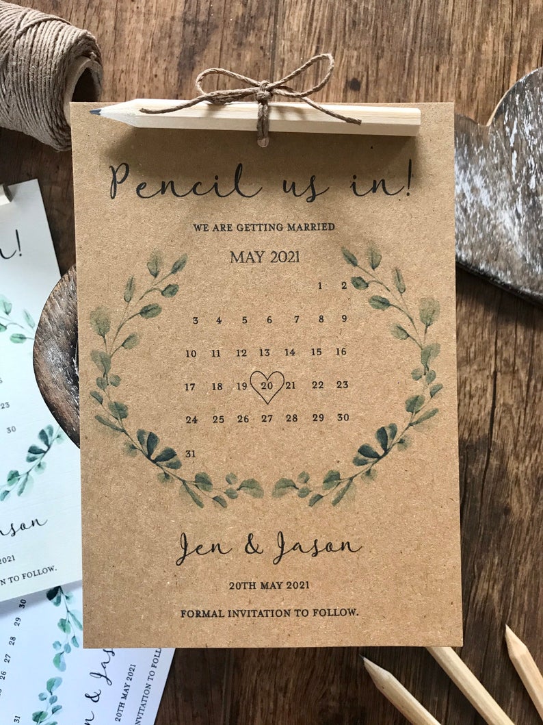 Pencil Us In Save The Date