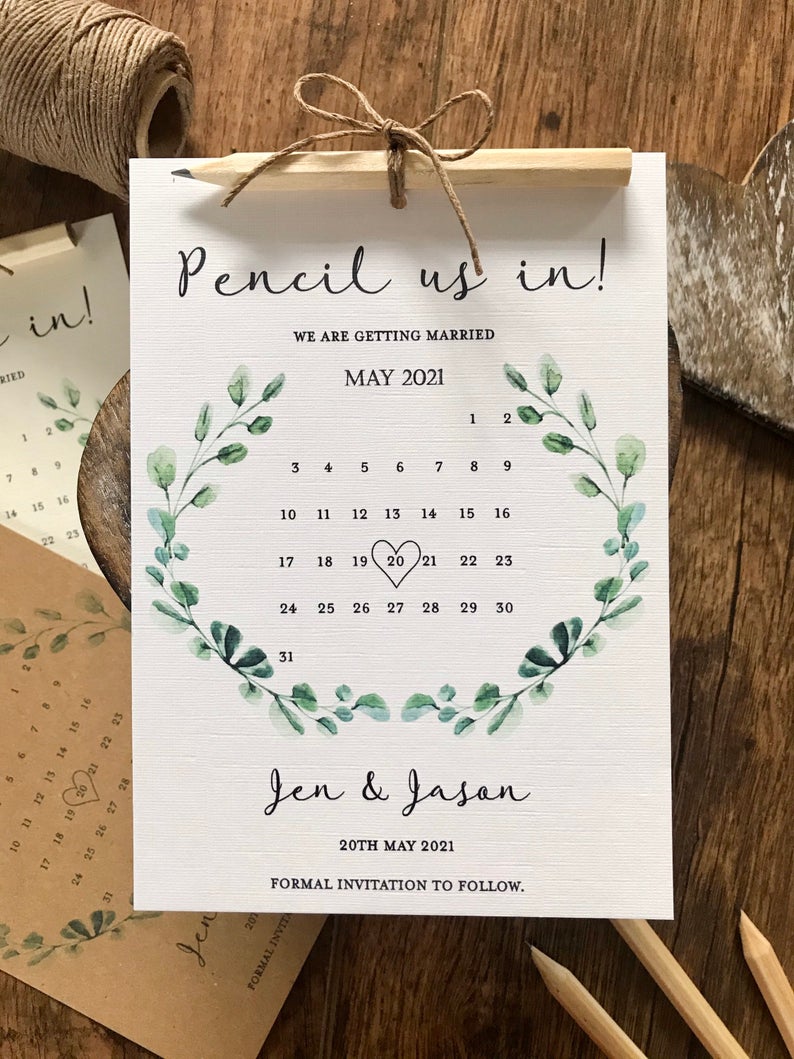 Pencil Us In Save The Date